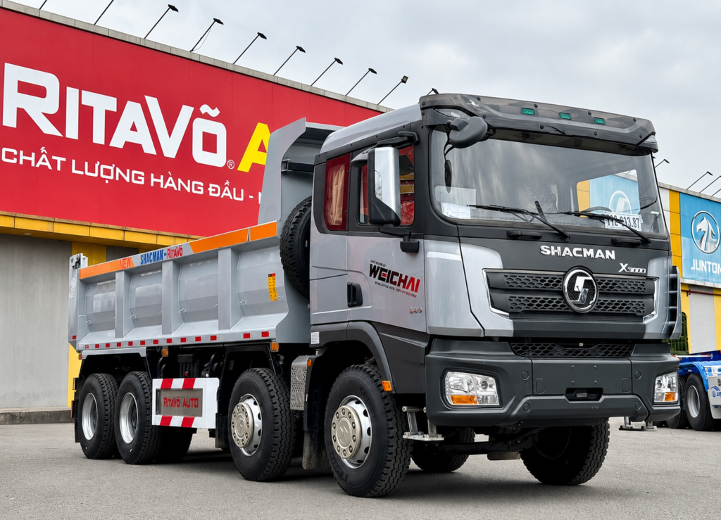 Xe Ben 4 Chân SHACMAN X3000 340HP Thùng 15,5 Khối